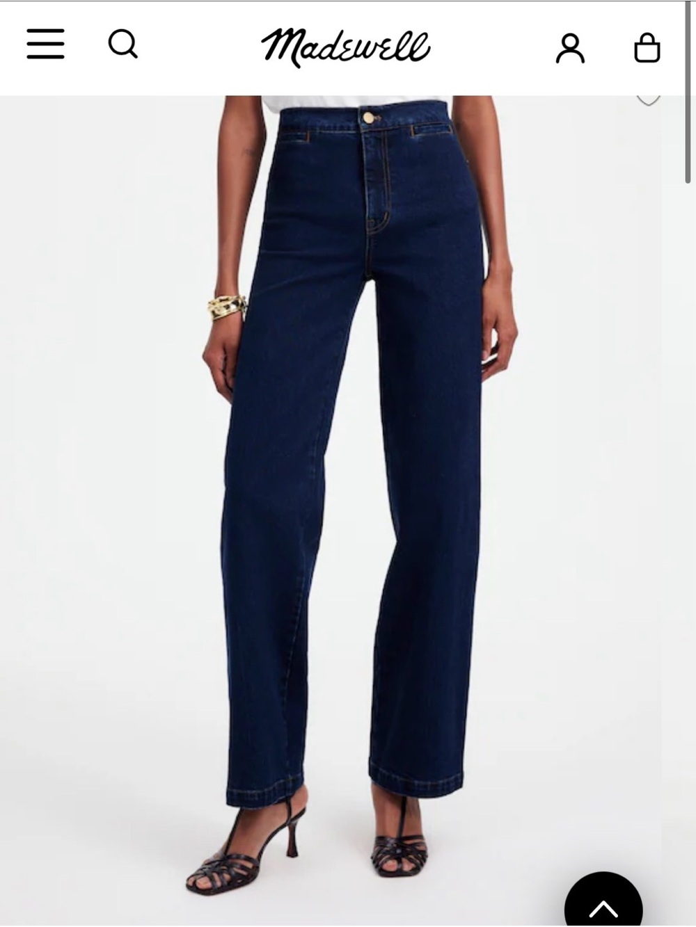 NEW Madewell Emmet Wide Leg Jeans